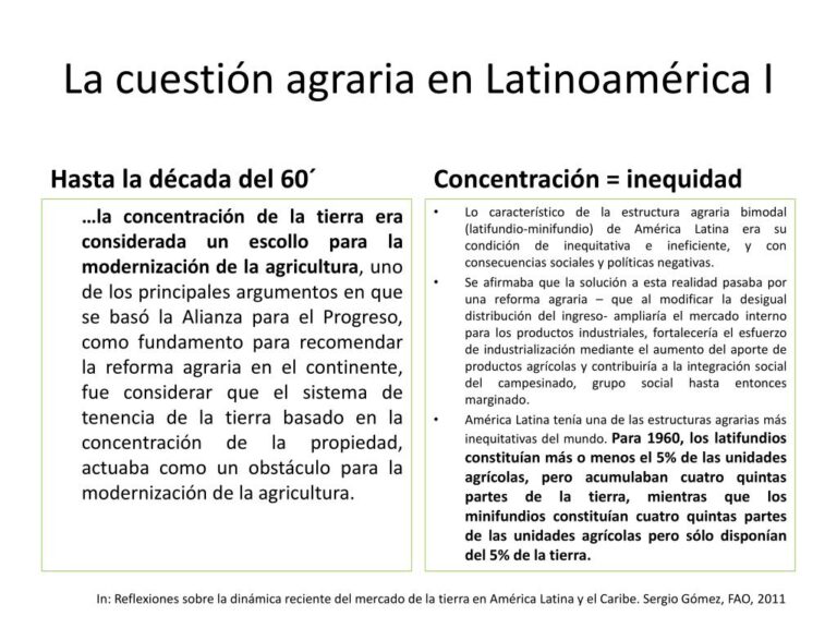 Qu Es La Estructura Agraria Bimodal Estructura Agraria Bimodal Y Su