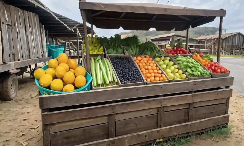 Establos de mercado vibrant