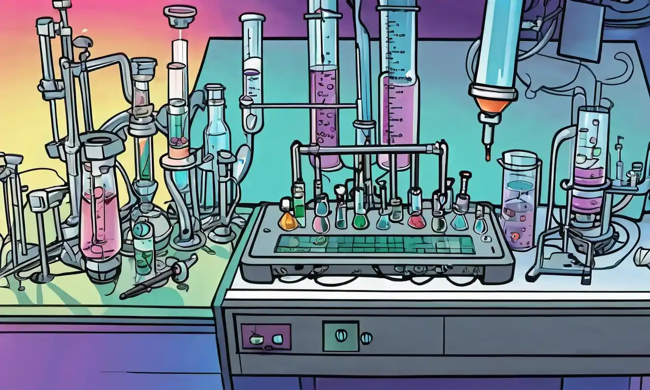 Equipos de laboratorio, cueros de ganado, mapas de control de calidad