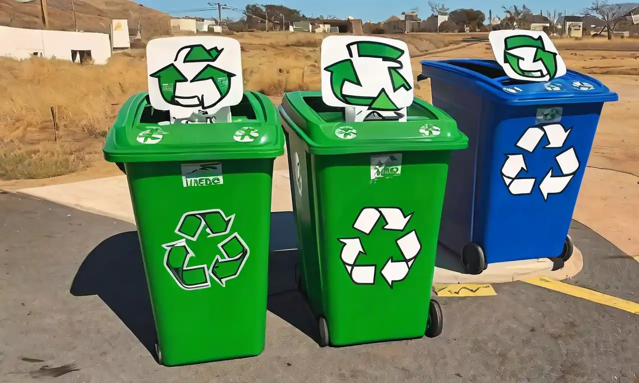 Planeta verde, símbolo de reciclaje, embalaje de productos, gráfico de ciclo de vida