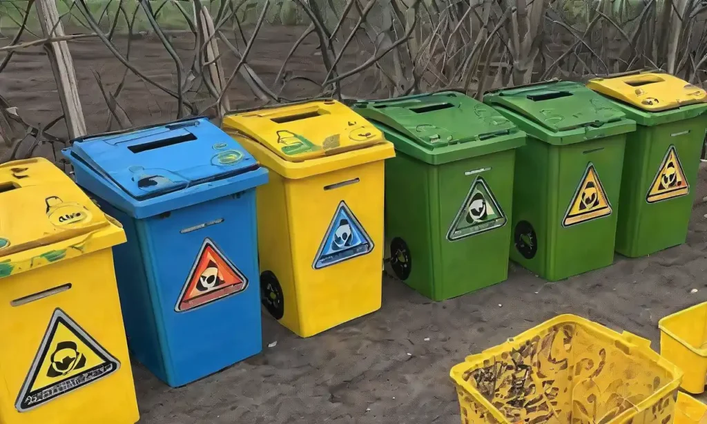 Toxic waste barrels