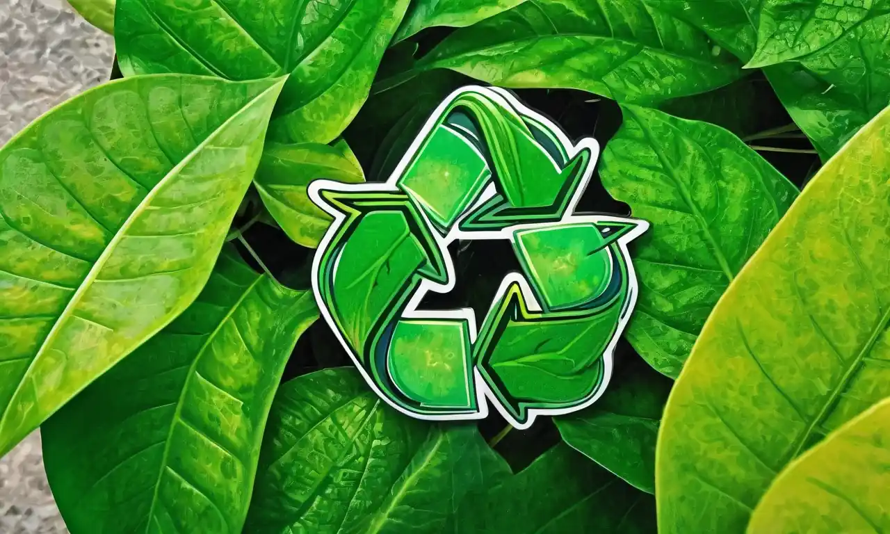 Etiquetas verdes, símbolo reciclable, embalaje ecológico, logotipo ambiental